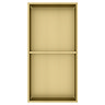 Arezzo 610 x 305 Shower Niche with Shelf - Brushed Brass