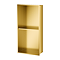 Arezzo 610 x 305 Shower Niche with Shelf - Brushed Brass