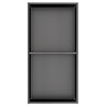 Arezzo 610 x 305 Shower Niche with Shelf - Brushed Gunmetal