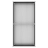 Arezzo 610 x 305 Shower Niche with Shelf - Brushed Steel