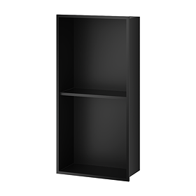 Arezzo 610 x 305 Shower Niche with Shelf - Matt Black