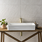 Arezzo 610 x 350mm Gloss White Slim Rectangular Counter Top Basin