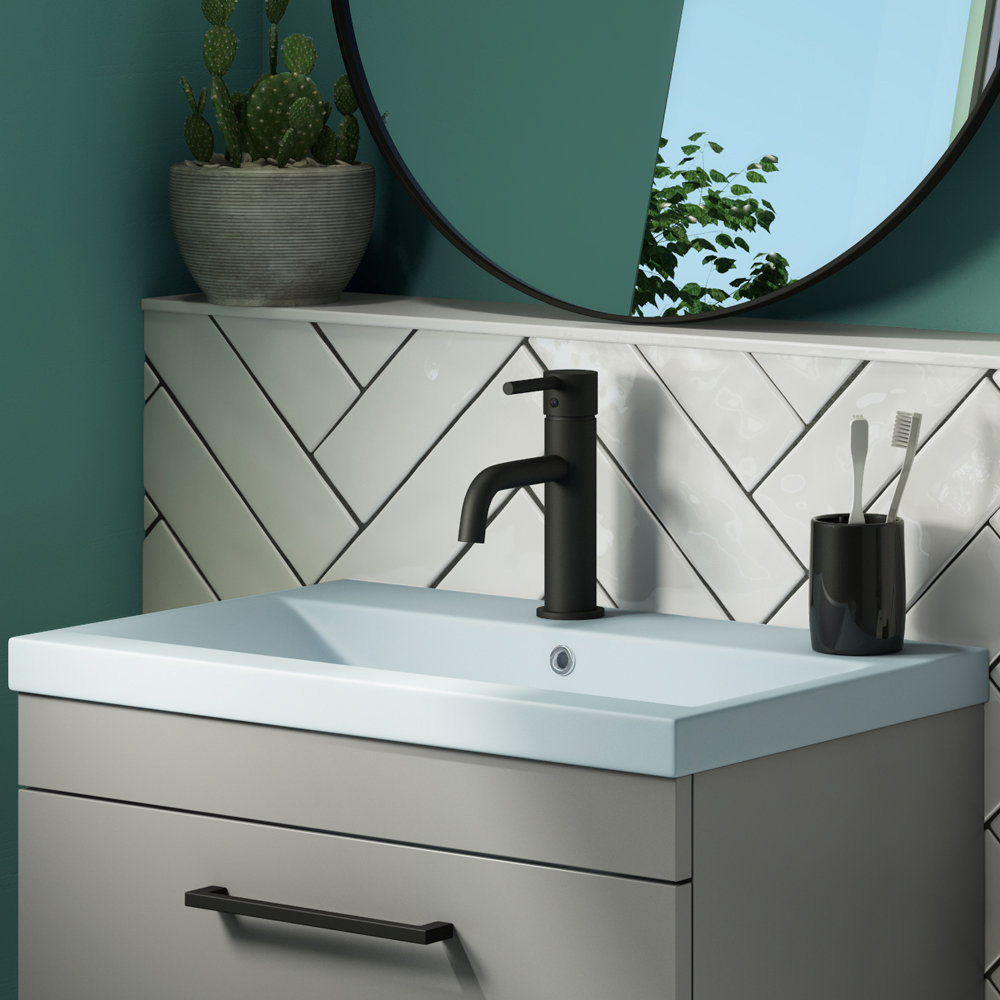 Arezzo 610 x 395mm Matt Blue Rectangular Mid Edged Inset Basin