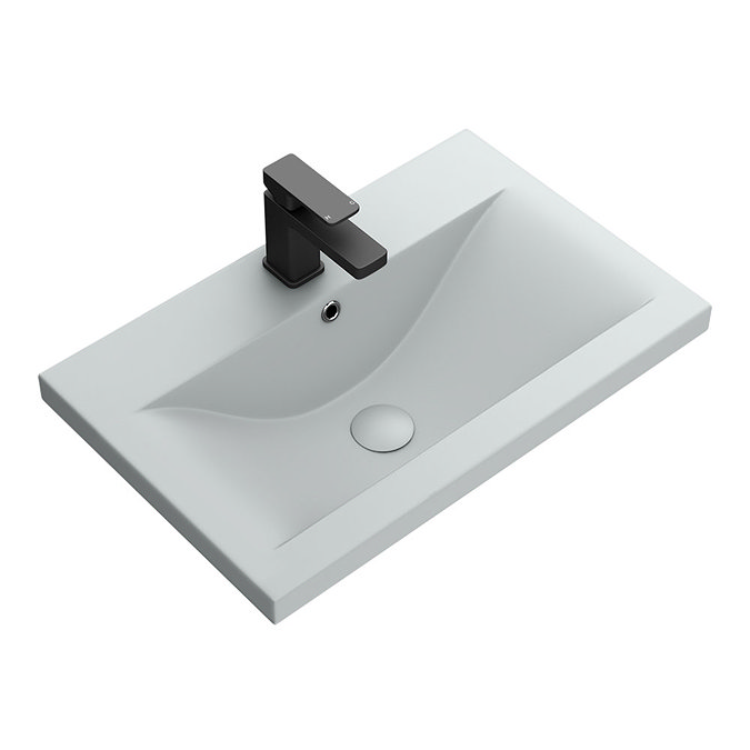 Arezzo 610 x 395mm Matt Grey Rectangular Mid-Edged Inset Basin  Standard Large Image