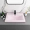 Arezzo 610 x 395mm Matt Pink Rectangular Mid-Edged Inset Basin Large Image