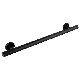 Arezzo 660mm Matt Black Straight Grab Rail Large Image