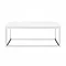 Arezzo 700 Gloss White Stone Resin Worktop with Chrome Towel Rail Frame Profile Large Image