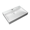 Arezzo 700 Wall Mounted / Countertop Stone Resin Basin with Hidden Waste Cover  Feature Large Image