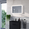 Arezzo 700 x 500mm LED Illuminated Bathroom Mirror with Shaver Socket & Anti-Fog