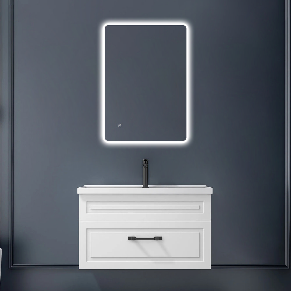 Ultra slim deals led bathroom mirror