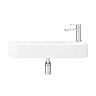 Arezzo 710 x 275mm Curved Wall Hung 1TH Basin  Feature Large Image