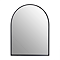 Arezzo 800 x 600mm Black Frame Arch Wall Mirror