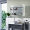 Arezzo 800 x 600mm Recessed LED Illuminated Bathroom Mirror Cabinet with Shaver Socket, Anti-Fog & Dimmer