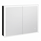 Arezzo 800 x 600mm Recessed LED Illuminated Bathroom Mirror Cabinet with Shaver Socket, Anti-Fog & Dimmer