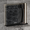 Arezzo 800 x 600 Silver LED Mirror with Wireless Charging Shelf, Anti-Fog, Touch Sensor and Time Display