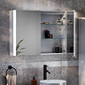 Arezzo 800 x 600mm LED Illuminated Mirror Cabinet with Anti-Fog, Dimmer, Touch Sensor and Shaver Socket