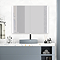 Arezzo 800x600mm LED Illuminated Mirror Cabinet incl. Anti-Fog, Dimmer, Touch Sensor and Shaver Socket