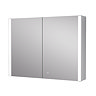 Arezzo 800x600mm LED Illuminated Mirror Cabinet incl. Anti-Fog, Dimmer, Touch Sensor and Shaver Socket