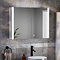 Arezzo 800 x 600mm LED Illuminated Mirror Cabinet with Anti-Fog, Dimmer, Touch Sensor and Shaver Socket