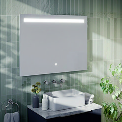 Arezzo 800x600mm LED Illuminated Mirror with Anti-Fog, Dimmer and Touch Sensor