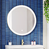 Arezzo Brushed Brass 800mm Round LED Illuminated Anti-Fog Bathroom Mirror