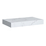 Arezzo 800mm Wall Hung Sintered Stone Shelf - White Marble