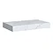 Arezzo 800mm Wall Hung Sintered Stone Shelf - White Marble