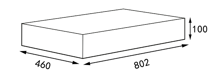 Arezzo 800mm Wall Hung Sintered Stone Shelf - White Marble