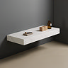 Arezzo 800mm Wall Hung Sintered Stone Shelf - White Marble