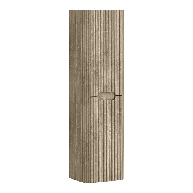 Arezzo 900mm Oak & White Bathroom Suite with Brushed Brass Flush