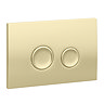 Arezzo 900mm Oak & White Bathroom Suite with Brushed Brass Flush