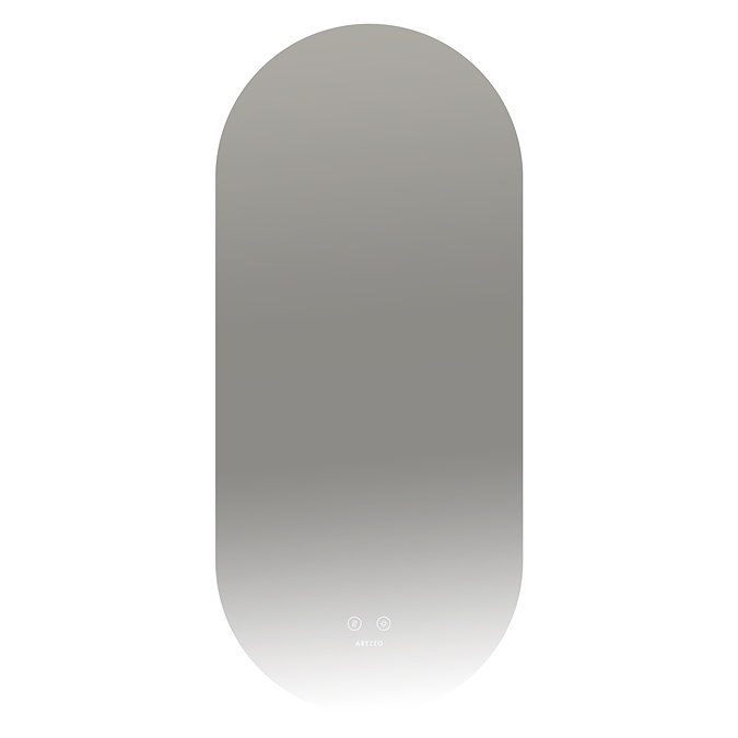 Arezzo 900 x 400mm Oval LED Bathroom Mirror - Colour Changing Backlit Light, Anti-Fog, Touch Sensor
