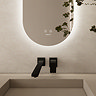 Arezzo 900 x 400mm Oval LED Bathroom Mirror - Colour Changing Backlit Light, Anti-Fog, Touch Sensor