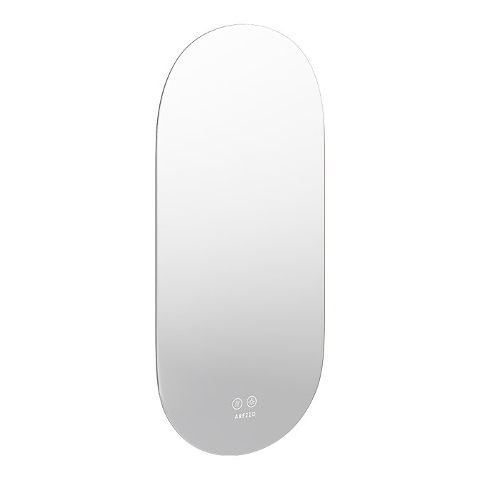 Arezzo 900 x 400mm Oval LED Bathroom Mirror - Colour Changing Backlit Light, Anti-Fog, Touch Sensor