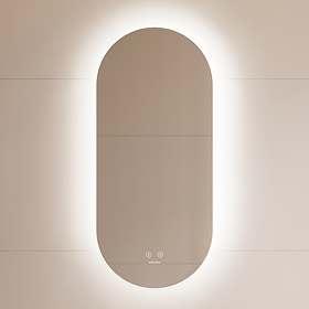 Arezzo 900 x 400mm Oval LED Bathroom Mirror - Colour Changing Backlit Light, Anti-Fog, Touch Sensor
