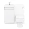 Arezzo 900mm Gloss White Combination Bathroom Suite Unit (inc. Cistern + Square Toilet)  Newest Large Image
