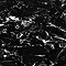 Arezzo 910 Black Marble Effect Worktop with Chrome Wall Mounted Frame Profile Large Image