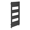 Arezzo Anthracite 1200 x 500 Designer Panel Radiator with Towel Rails  Feature Large Image