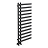 Arezzo Anthracite 1200 x 500mm 12 Bars Designer Heated Towel Rail  Profile Large Image