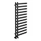 Arezzo Anthracite 1200 x 500mm 12 Bars Designer Heated Towel Rail  Profile Large Image