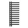 Arezzo Anthracite 1200 x 500mm 12 Bars Designer Heated Towel Rail  Standard Large Image
