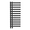 Arezzo Anthracite 1200 x 500mm 12 Bars Designer Heated Towel Rail  Standard Large Image