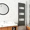 Arezzo Anthracite 1500 x 500 Designer Panel Radiator with Towel Rails  Profile Large Image