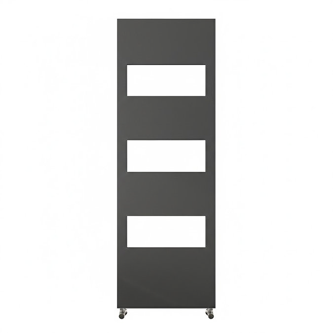 Arezzo Anthracite Grey 1500 x 500mm Designer Panel Radiator with Towel Rails