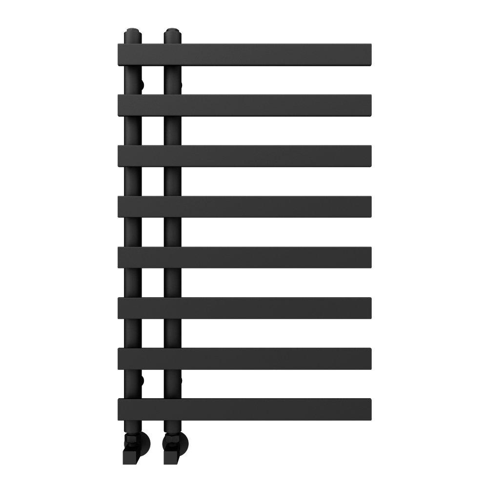 Arezzo Anthracite 800 x 500mm 8 Bars Designer Heated Towel Rail  Feature Large Image