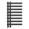 Arezzo Anthracite 800 x 500mm 8 Bars Designer Heated Towel Rail Feature Large Image