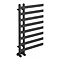 Arezzo Anthracite 800 x 500mm 8 Bars Designer Heated Towel Rail Profile Large Image