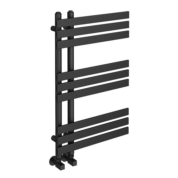 Arezzo Anthracite 800 x 500mm 9 Bars Designer Heated Towel Rail  Profile Large Image