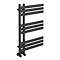 Arezzo Anthracite 800 x 500mm 9 Bars Designer Heated Towel Rail  Profile Large Image