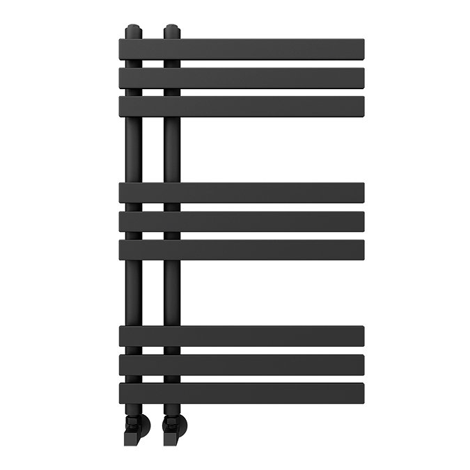 Arezzo Anthracite 800 x 500mm 9 Bars Designer Heated Towel Rail  Feature Large Image